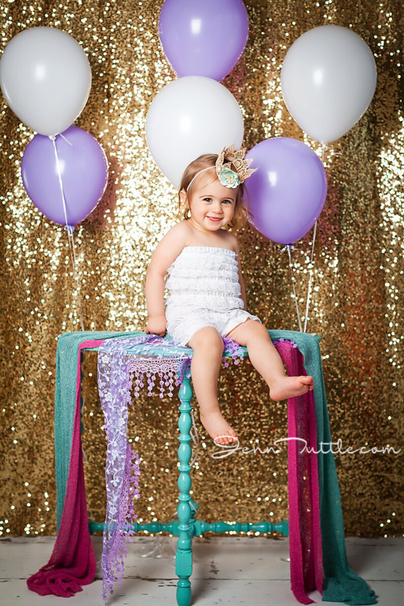 Custom sizes Available! Gold Sequin Photography Backdrop