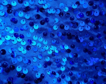 New!!  Sapphire Blue Sequin Fabric Photography Backdrop