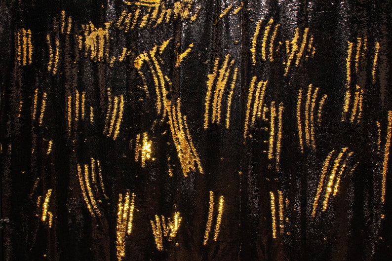 black gold sequin
