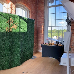 New!! Boxwood PhotoBooth Backdrop-Real Texture, folds for travel and storage!