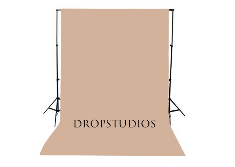 WashDry Almond Brown Solid Photography Backdrop Seamless Khaki