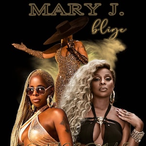 mary j. blige  T Shirt Design PNG Instant Download 300 dpi png