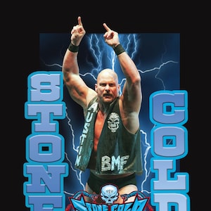 STONE COLD T Shirt Design PNG Instant Download 300 dpi png