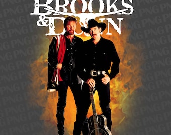 Brooks & Dunn  T Shirt Design PNG Instant Download 300 dpi png