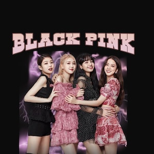 BLACK PINK T Shirt Design PNG Instant Download 300 dpi png