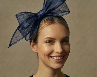 Statement Headband in Navy | Ascot Ladies Day | Wedding Guest