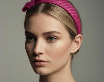 Fuchsia Pink Headband | Mother of Bride  | Wedding Guest | Ascot Headband | Derby