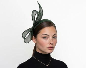 Structured Loop Bow | Burgundy | Wedding Guest | Ascot