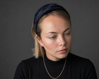 Navy Blue Headband | Wedding | Derby| Formal Services