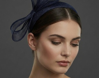 French Navy Structured Loop Bow | Wedding Guest | Ascot | Formal Events