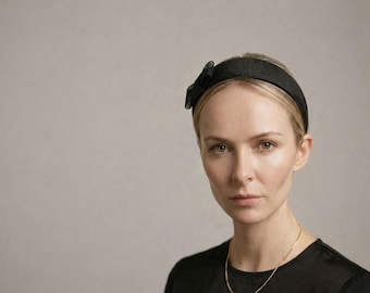 Structured Bow in Black for Wedding Guest | Races | Formal Events | Church Service