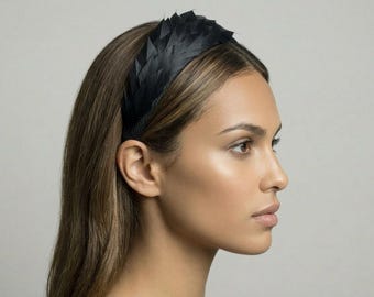 Black Headband with Feathers | Formal Occasion | Wedding Guest | Derby