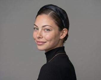 Black Feather Crown Headband | Church Service | Formal Occasion | Cocktail Headpiece