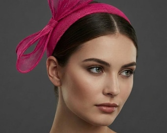 Structured Loop Bow | Fuchsia | Wedding Guest | Ascot