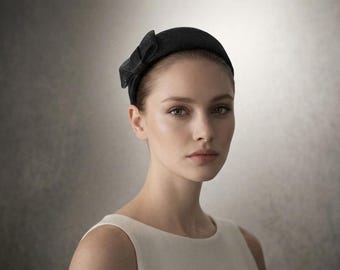 Structured Bow in Black for Wedding Guest | Races | Formal Events | Church Service