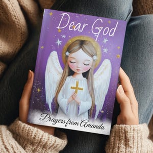 Dear God Prayer Journal – Personalized Christian Journal, Faith Gratitude Notebook, Gift for Women, Religious Spiritual Diary