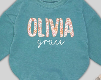 Personalized Name Baby Girl Bubble Romper, Custom Embroidered Summer Romper, Newborn Infant Coming Home Outfit, Baby Shower Gift