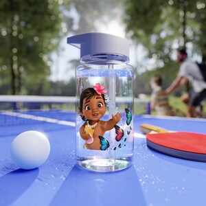 Adorable Butterfly Kids Water Bottle, Trinket Gift for Children, Cute Hydration, Birthday Present, Playful Water Bottle