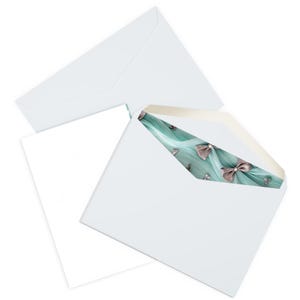 Tarjetas de felicitación con lazos elegantes / Tarjetas de notas con estilo, deseos de cumpleaños, tarjetas de agradecimiento, invitaciones de boda, ocasiones especiales