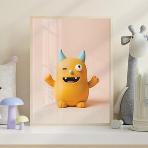 Monster Nursery Print: Playful Kids Room Decor (Digital Download, PDF