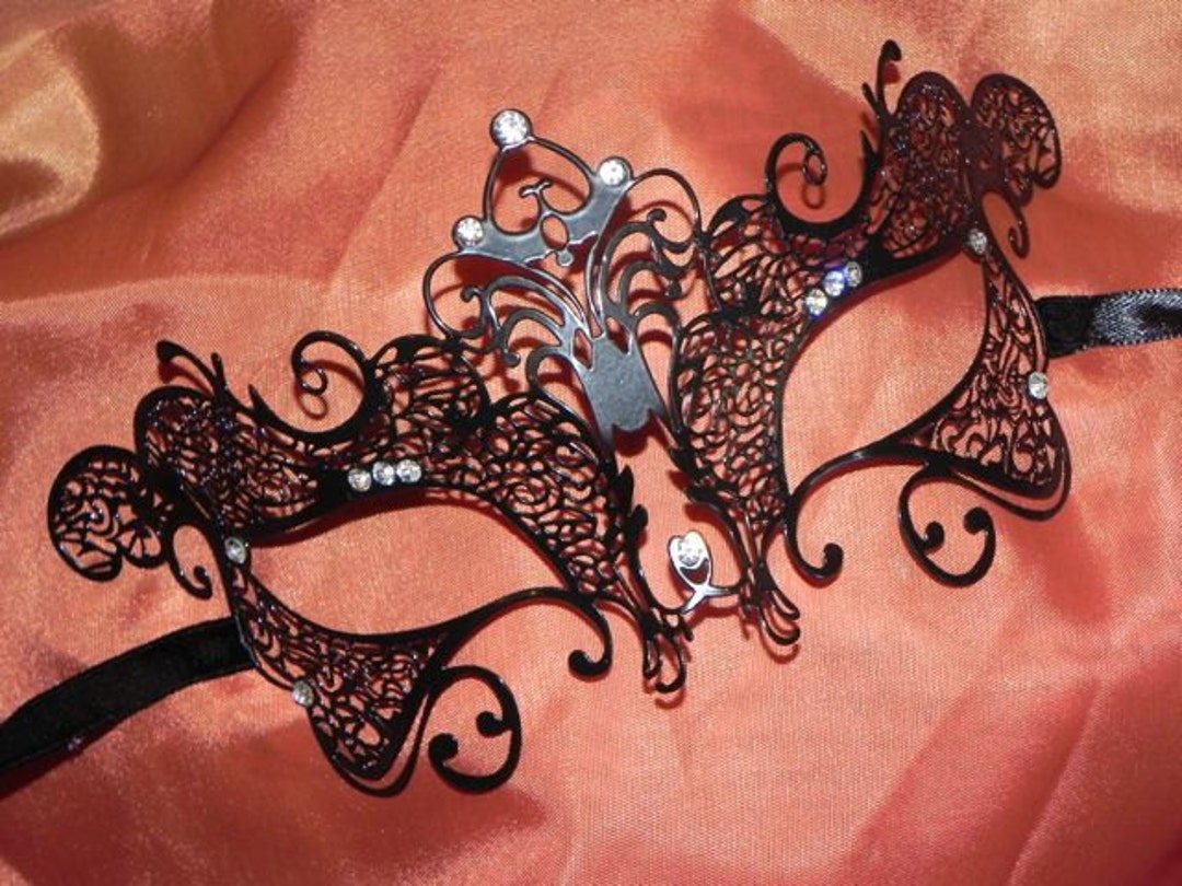 Fillagree Mask Flora Metallic Filigree Masquerade Mask - Etsy