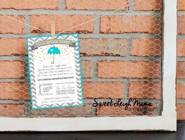 Sprinkle Shower Invitation Baby Sprinkle Baby Shower Umbrella Sprinkle Shower Invitation Baby Sprinkle Baby Shower Umbrella
