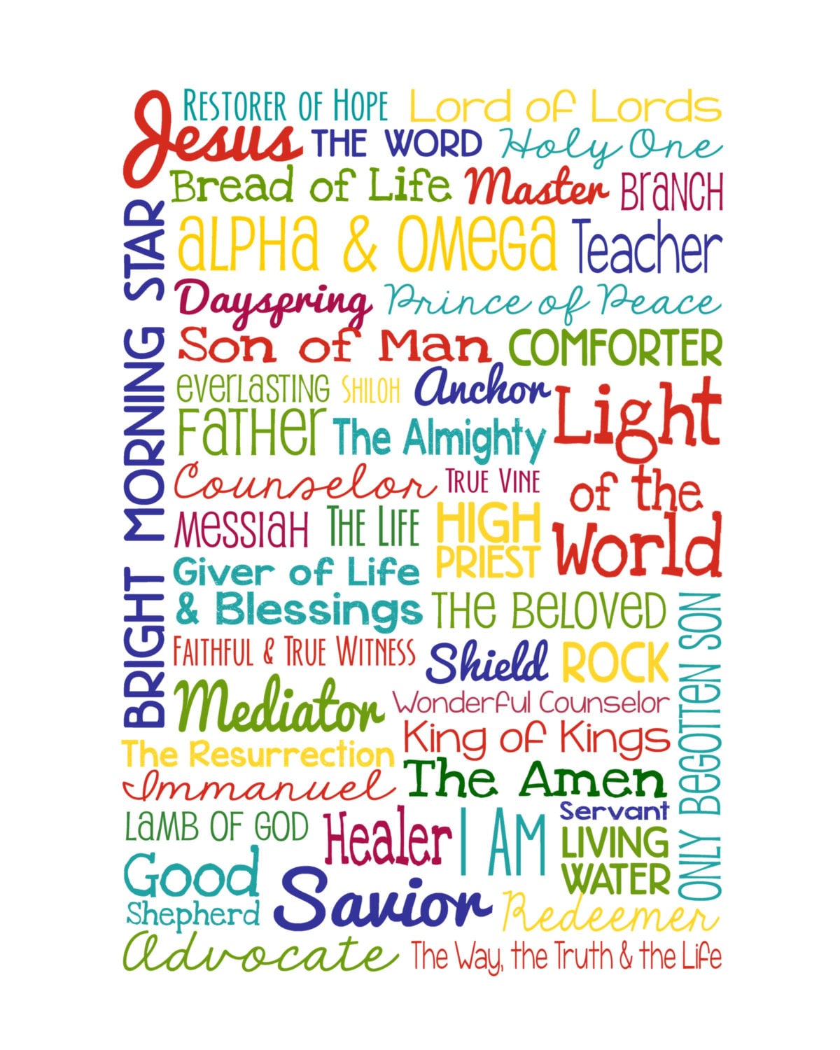 Names Of Jesus Printable