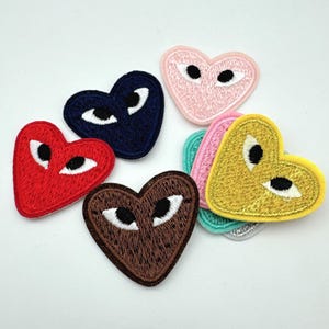 Heart Eyes Patches, Ironing Cloth Patch,Heart Patches, Personalize Your School Bags, Hats,Jackets.