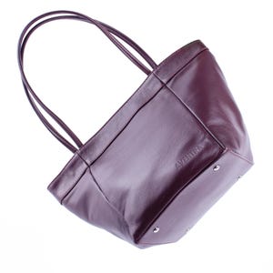 Echtleder Burgund Handtasche - 2-in-1-Design, Elegant & Funktional, Premium-Qualität