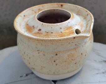 Handmade Ceramic Oil Lamp: Matte Glaze Altar Lamp, Magic Tool