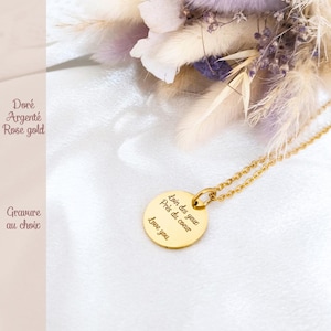 Collar de mujer personalizado • Joyas grabadas personalizadas • Notita dulce • Regalo para mamá, abuela, madrina, tía • Cumpleaños, Día de la Madre