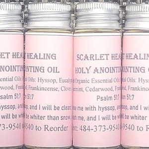 Anointing Oil Scarlet Healing