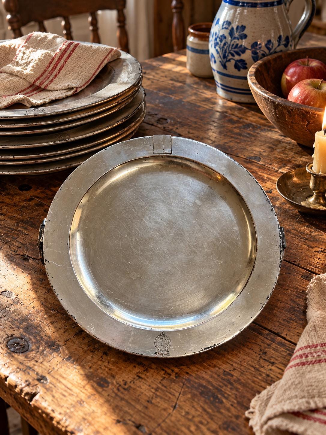 18th Century Pewter Plate - Etsy