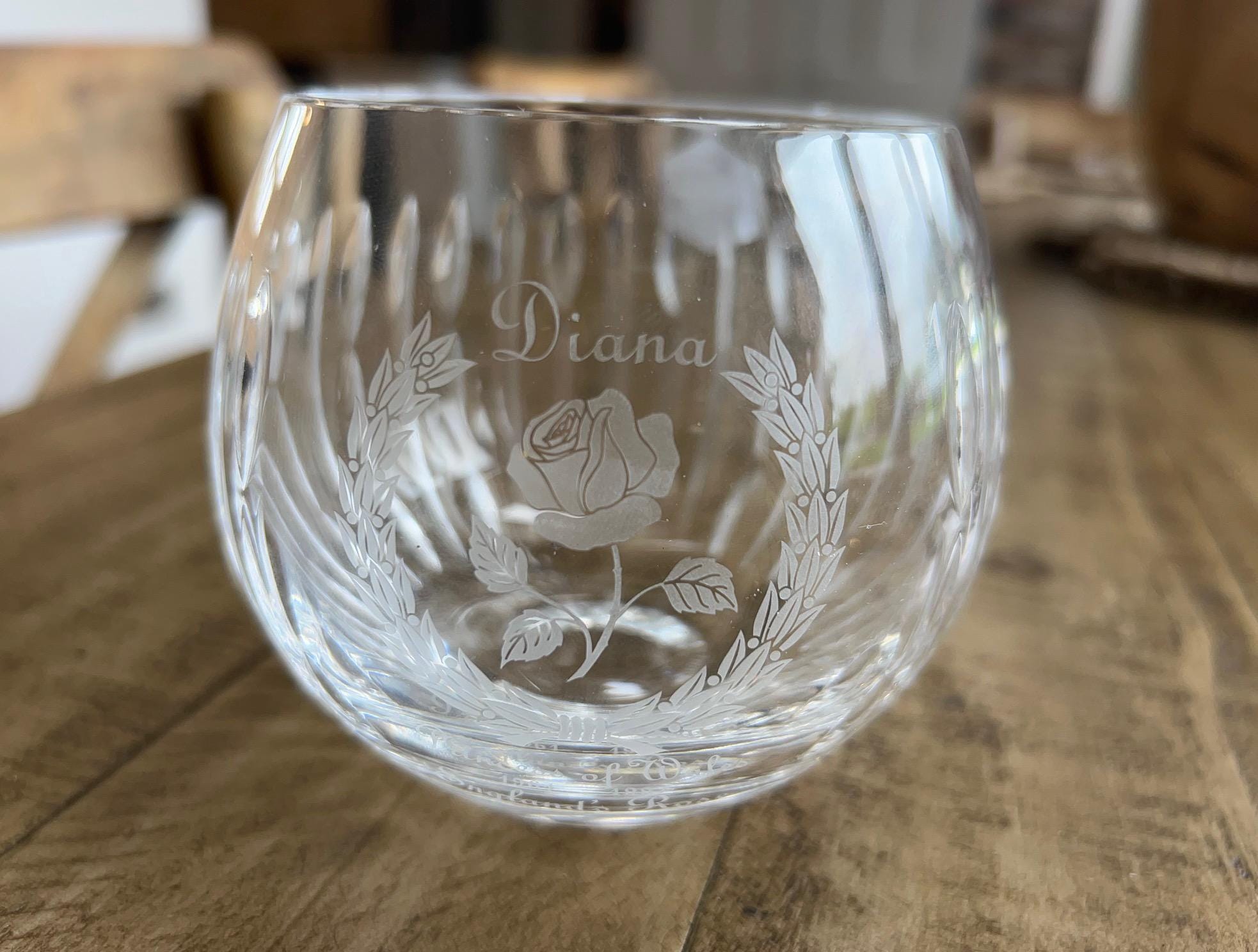 Stuart Crystal Rose Bowl - Etsy