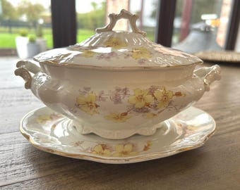 Antique Edge Malkin & Co Tureen and Stand c.1873-1903(very rare)