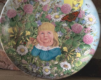 Vintage-Sammelteller „All Things Bright and“, Davenport Pottery, 1986