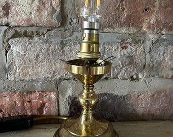 Vintage 1972 Kleine Messing Lampe