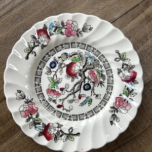 Vintage Myott OLDE CHELSEA  Indian Tree  Dinner Bread Plate  Made in England c1940