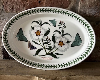 Vintage Portmeirion Botanic CISTUS LADANIFERUS Spanish Gum Citrus – 1972 Oval Serving Dish