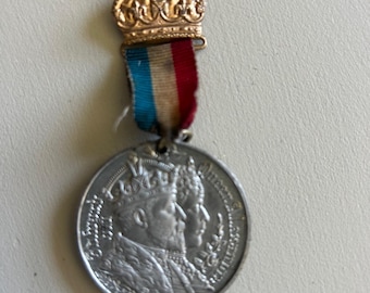 1902 British Coronation Medal - King Edward VII - Kingston Upon Hull