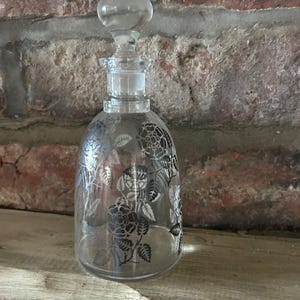 Vintage Glass Perfume Bottle with original stopper