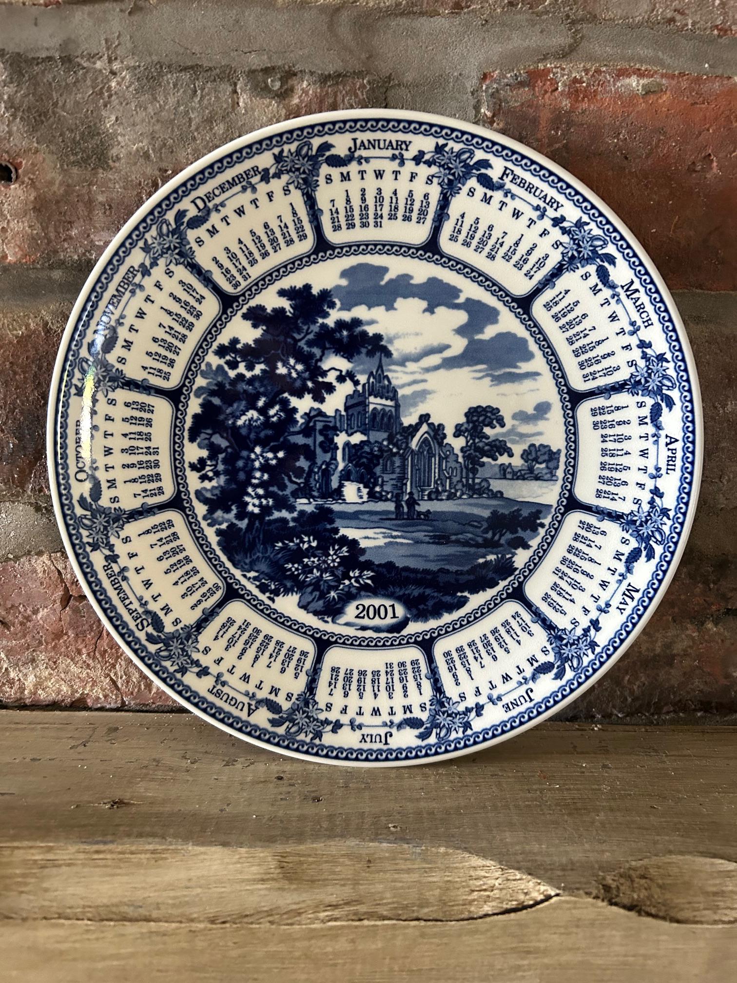 2001 Calendar Plate - Etsy Denmark