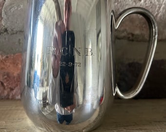 Vintage versilberter Bierkrug - Pinder Bros Sheffield 1972