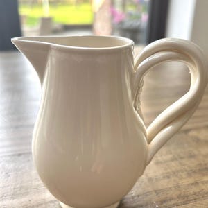 Vintage Leeds Pottery Creamware Small Twisted handle Milk/Cream  Jug
