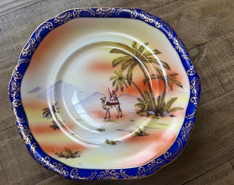 Antique  Victoria Czechoslovakia  Middle East Design platter.