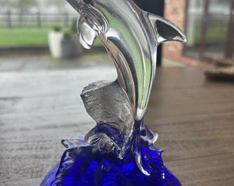CASED Large Swarovski Crystal DOLPHIN MAXI #221628 - Etsy