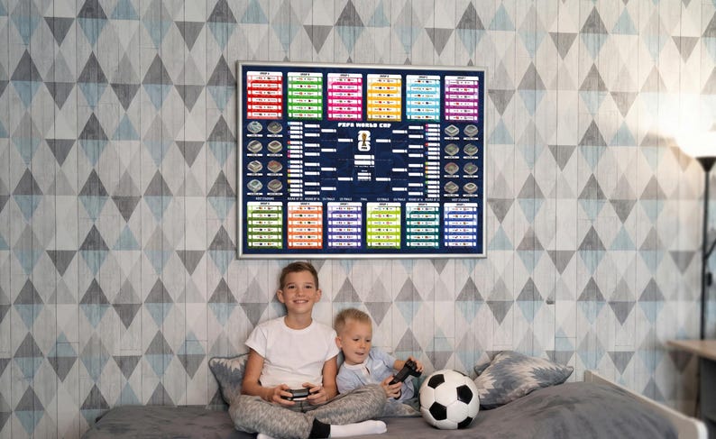 FIFA World Cup 2026 Wall Chart Poster - Printable Soccer Tournament Bracket - All Matches and Groups - CEST & ET Times - Easy to print image 7