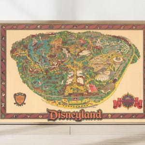 Disneyland 1987 Map - Etsy