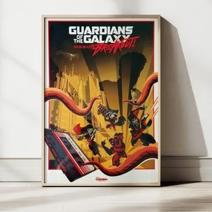 Guardians of the Galaxy Mission Breakout Poster, Marvel, DCA Digital Download Art, Superhero Wall Decor, 2x3, disney california adventure