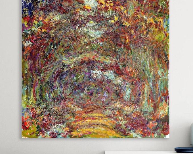 Claude Monet Reproduction Rosenweg Canvas Print: Contemporary Art Ready to Hang